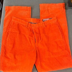 Vineyard Vines Orange Corduroy Pants